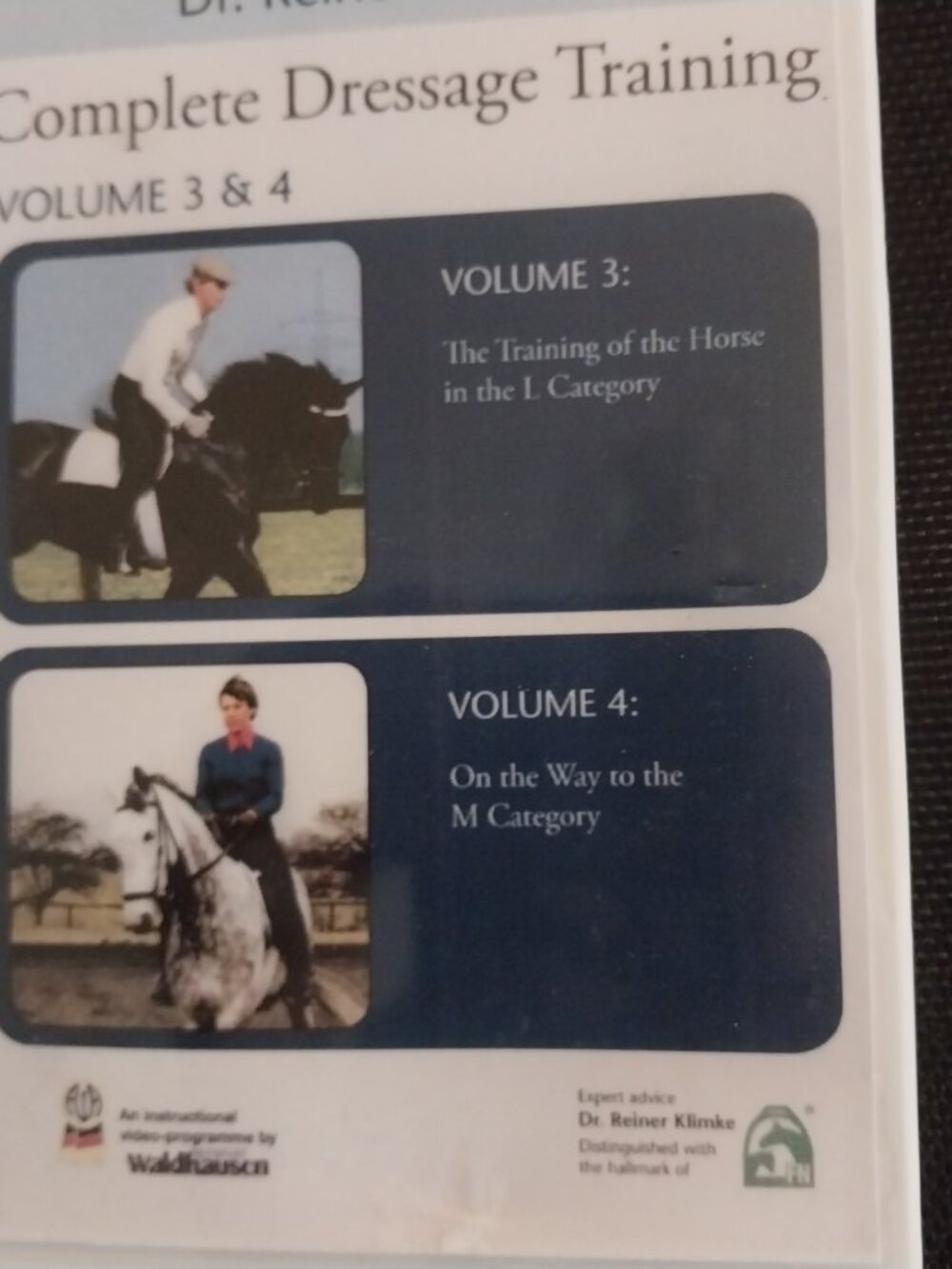 COMPLETE DRESSAGE TRAINING by DR. REINER KLIMKE 10 VOLUME 5 DVD SET - Picture 4 of 14